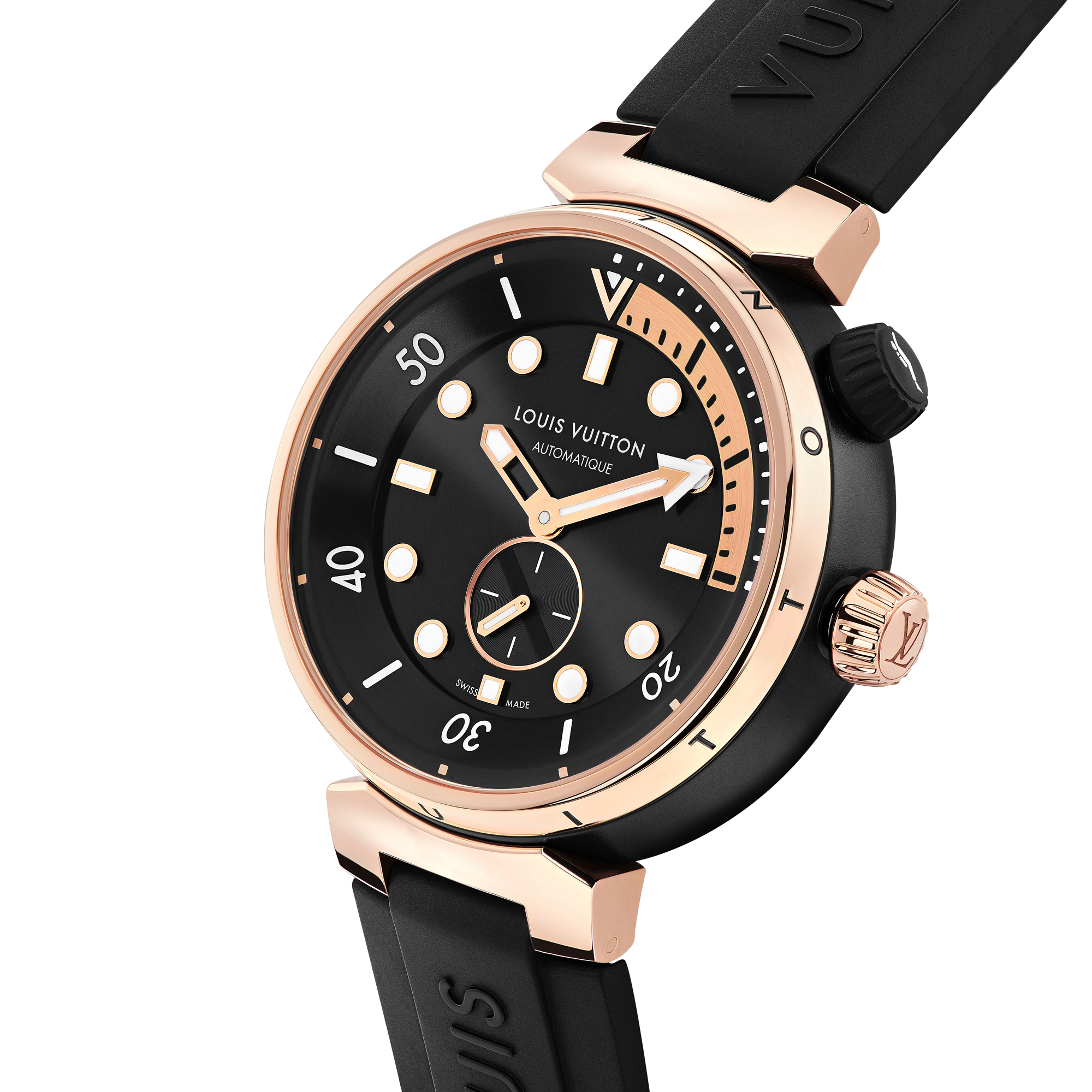 Tambour Street Diver, Automatic, 44mm, Steel and Rose Gold - All